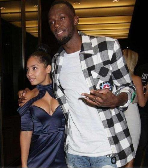 1米95博尔特喜当爹，身材劲爆未婚妻矮40CM，口味与哈登有得一拼