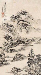 ​布墨神逸，丘壑浑成，明末清初著名画家王时敏山水画作品欣赏