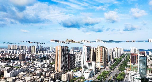 北海市冠头岭一带再现海市蜃楼美景？