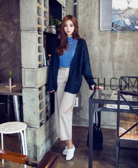 针织开衫配什么裤子？针织开衫搭配裤子图片