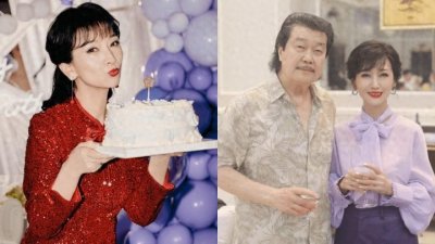 ​赵雅芝71岁大寿惊人冻龄！与发福老公现身庆生饭局，穿热裤秀美腿