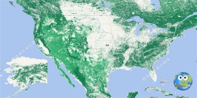 ​美国的森林和林地资源图，覆盖率真高