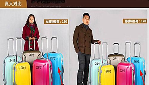 20寸行李箱尺寸多少厘米，飞机行李箱怎么算托运费？20寸的行李箱可以登机可我的是22寸的，需要托运可是重量不超过20kg那我？图2