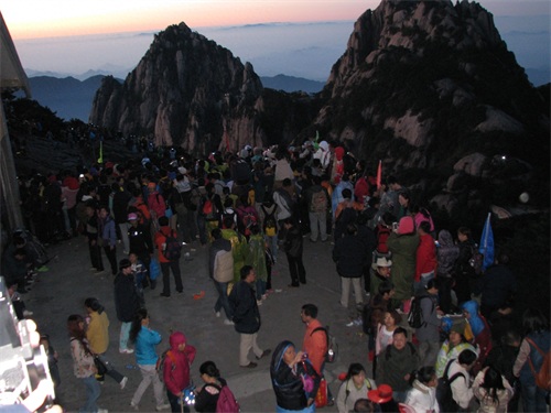 黄山登山旅游图集 路线：南大门云谷寺-白鹅岭-光明顶日出