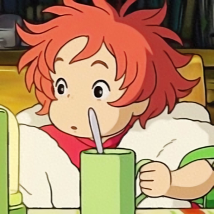 宫崎骏《悬崖上的金鱼姬》波妞宗介 二次元无水印动漫情侣头像