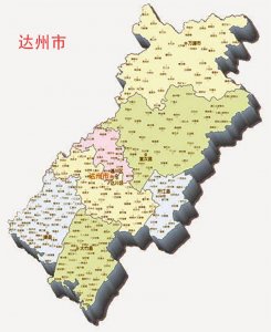 ​四川省划分2区4县1市的五线市，素有“巴人故里、中国气都”之称